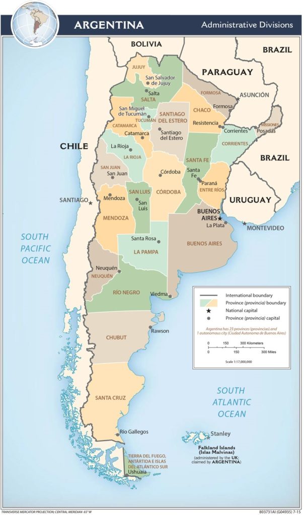 Regional Map of Argentina preview