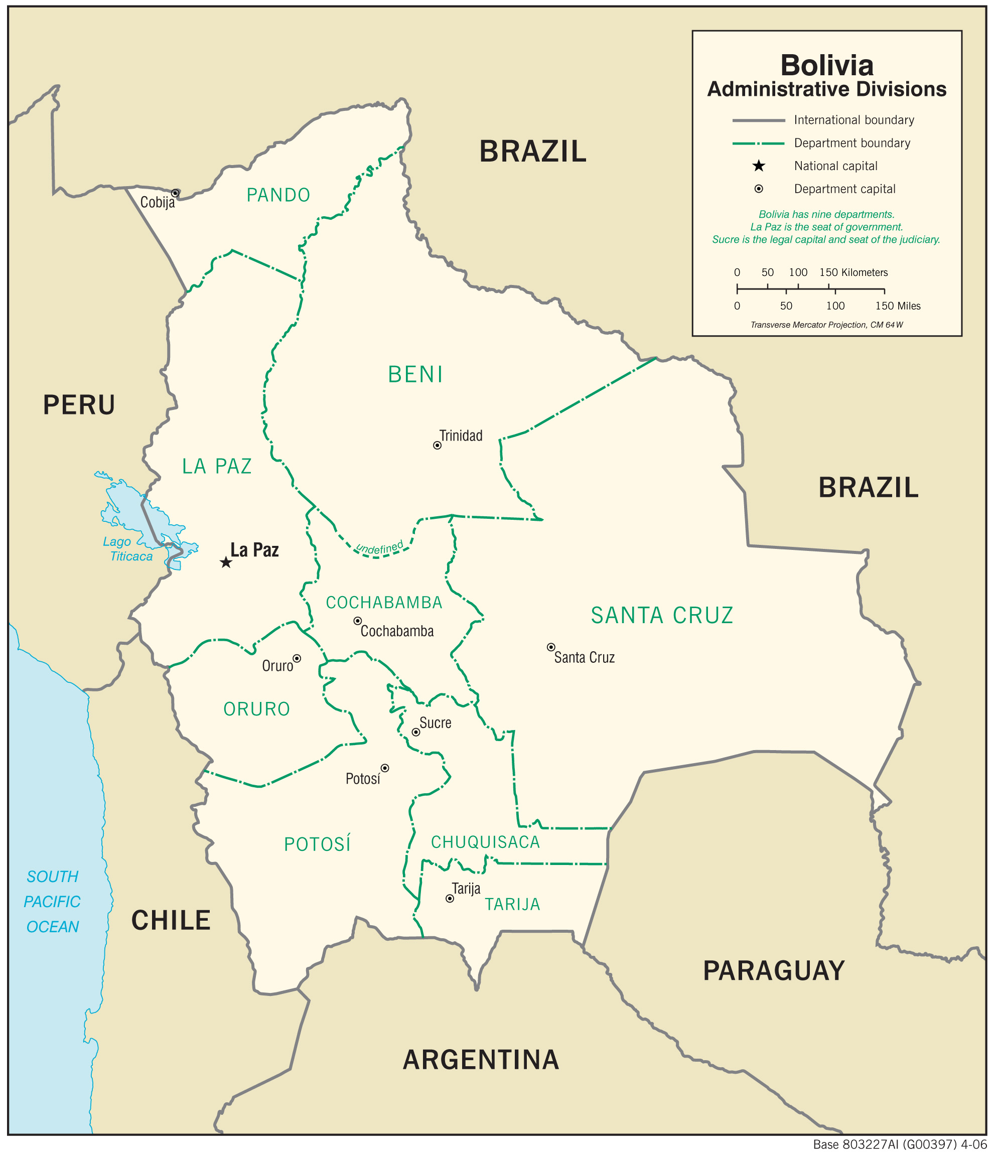 Regional Map of Bolivia preview