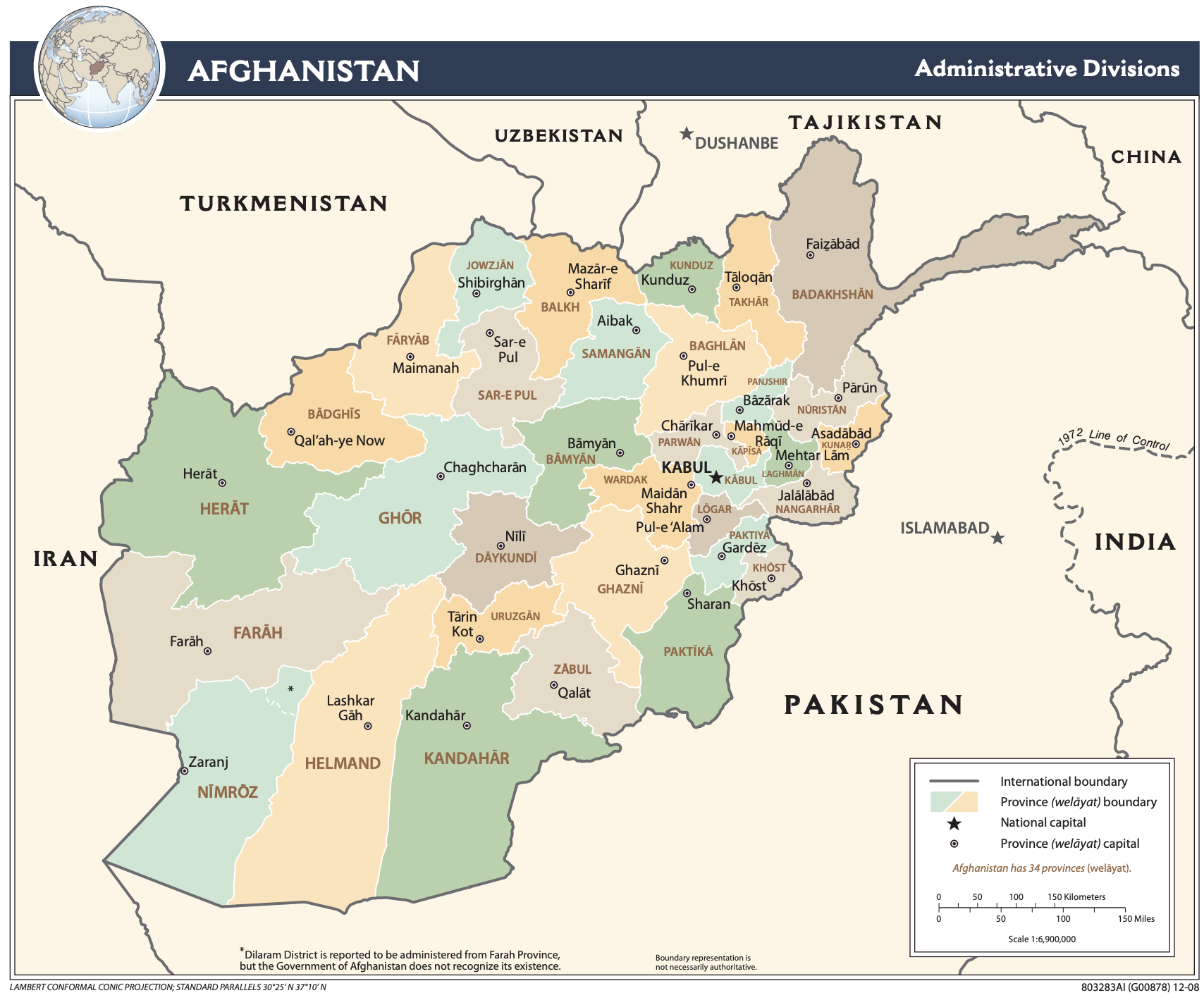 Regional Map of Afghanistan preview