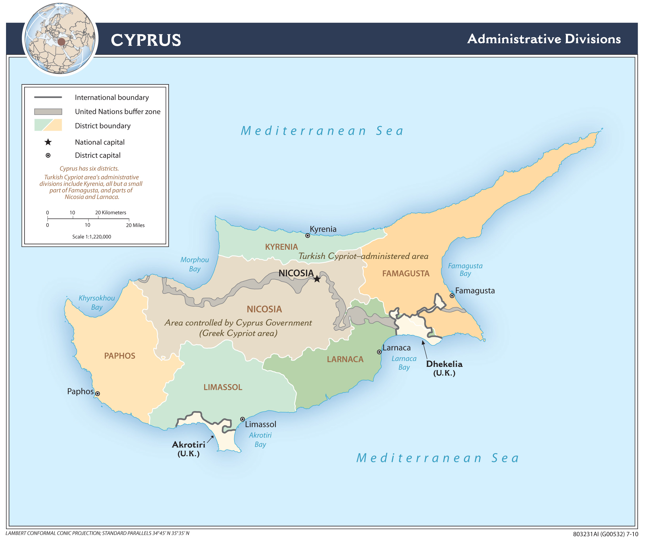 Regional Map of Cyprus preview