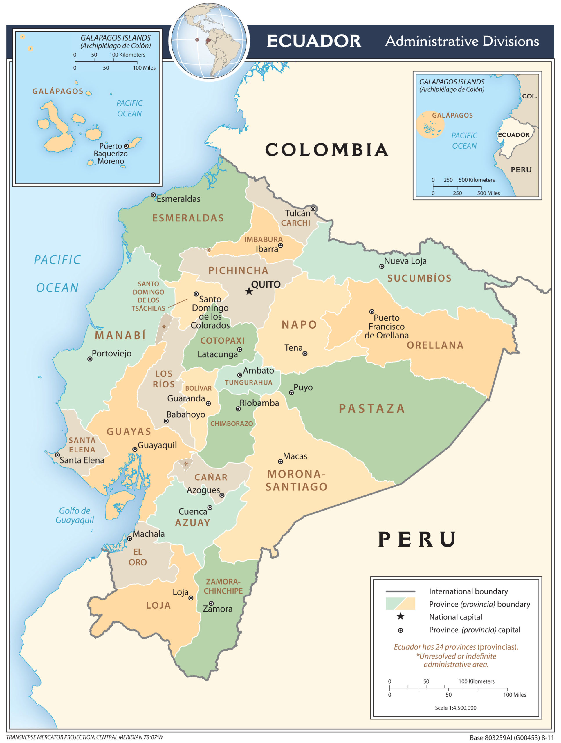 Regional Map of Ecuador preview