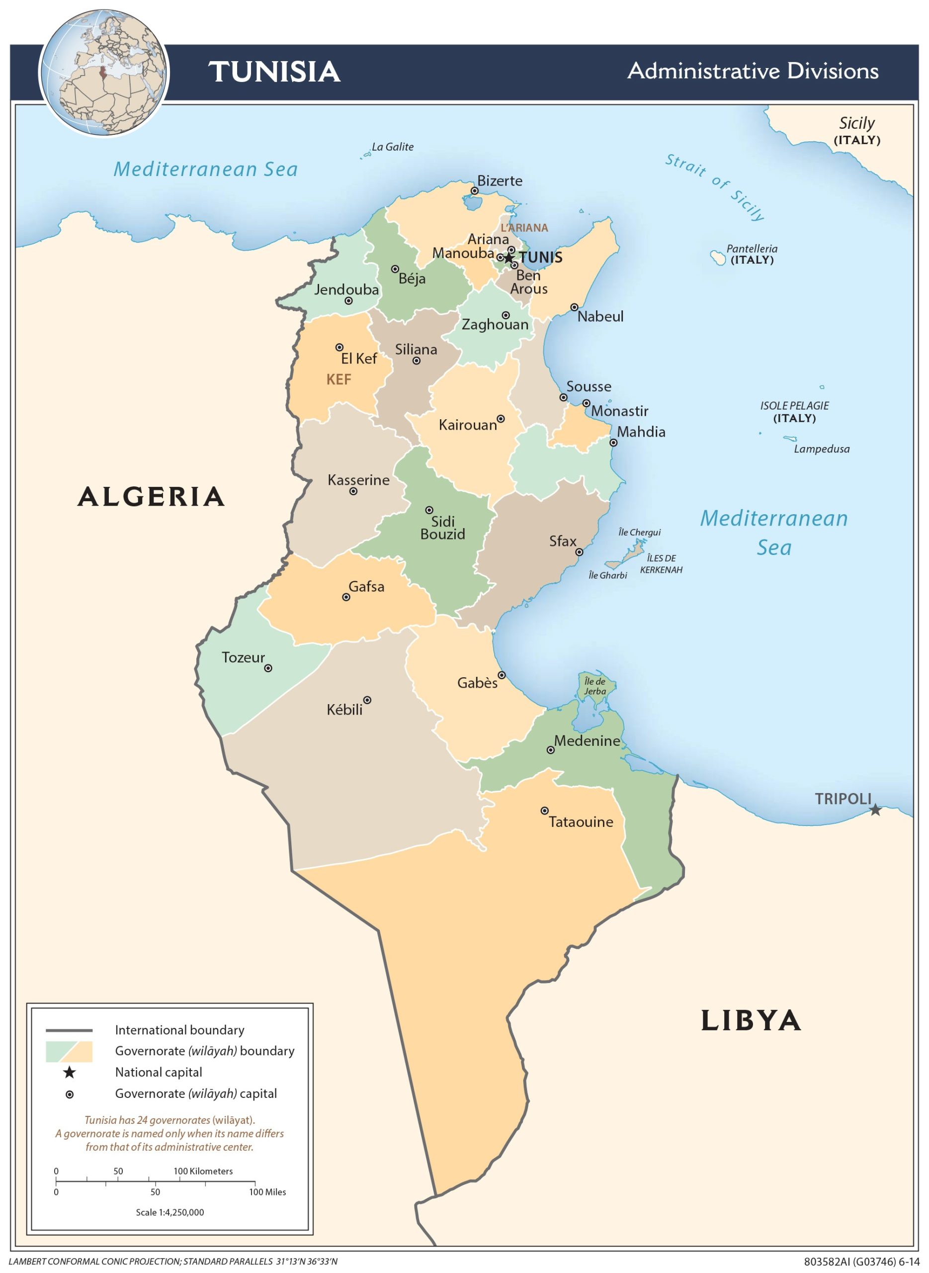 Regional Map of Tunisia preview