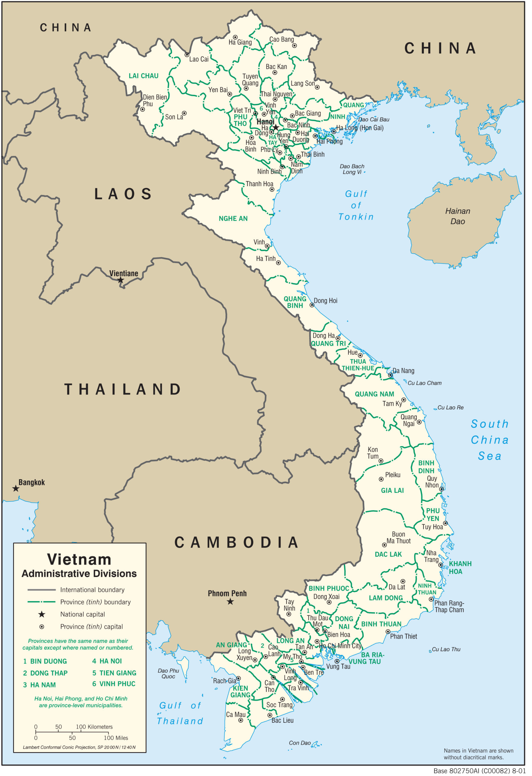 Regional Map of Vietnam preview