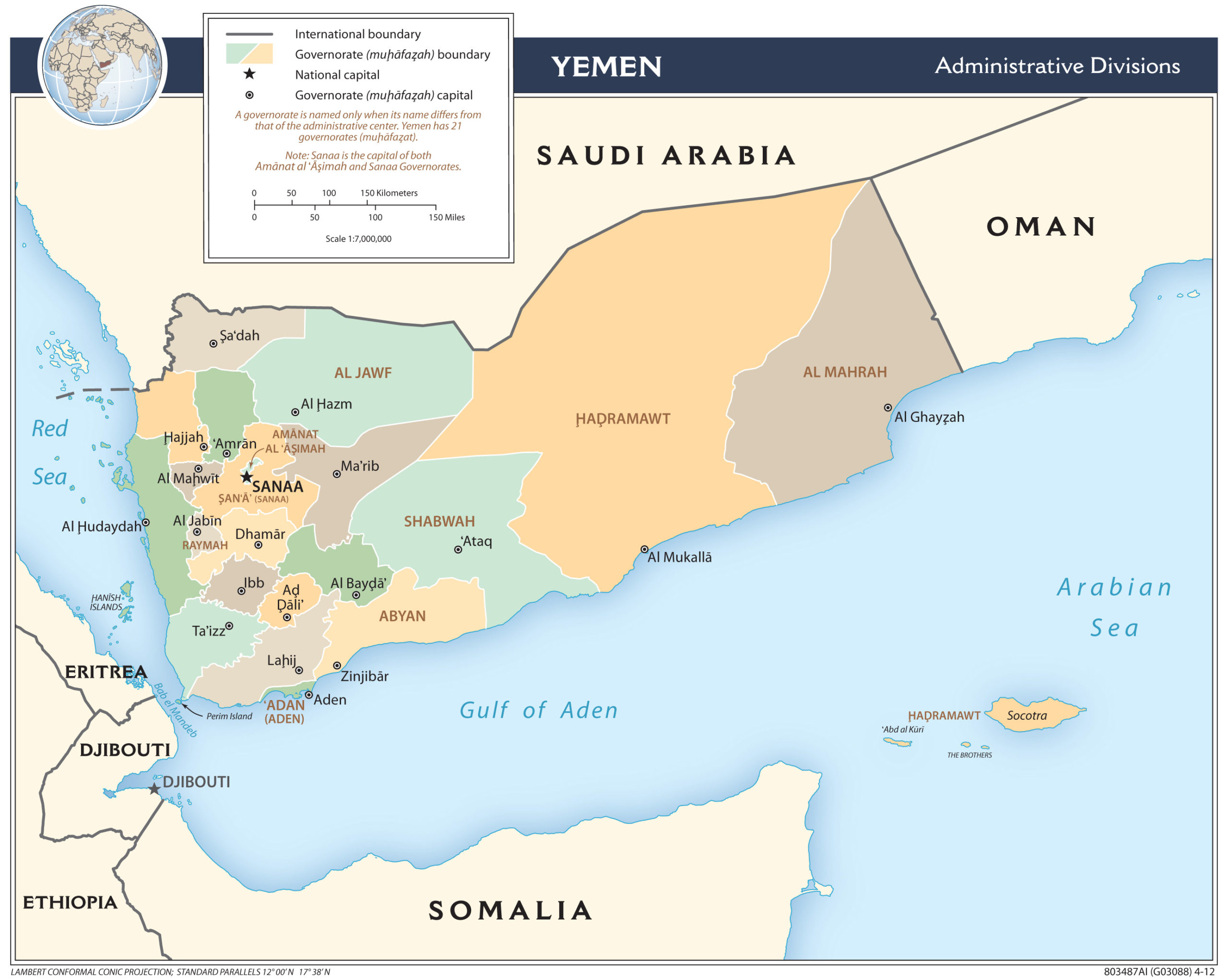 Regional Map of Yemen preview